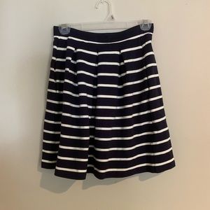 Boden blue and white stripe skirt